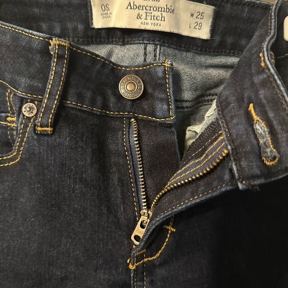 Abercrombie & Fitch Women's Dark Blue Super Skinny Jeans W25 L29 0S - Picture 3 of 5